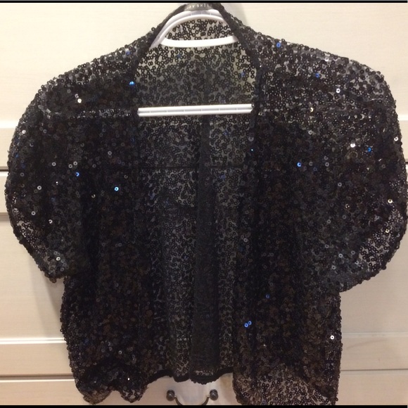 Suzy Shier sequinned shawl - Picture 2 of 3